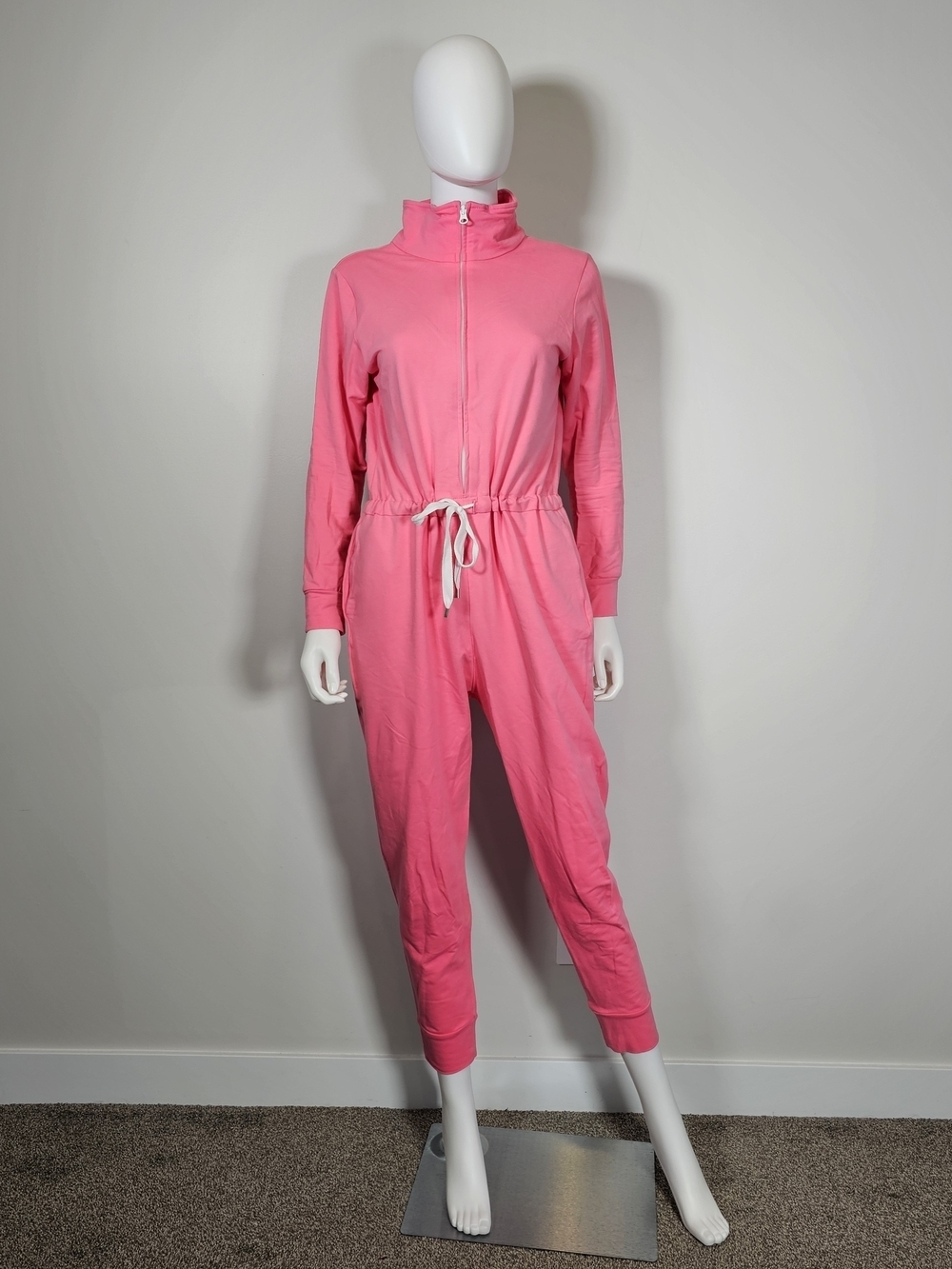 Smash + Tess Bright Pink Barbie Tie Waist Jumpsuit Sz M